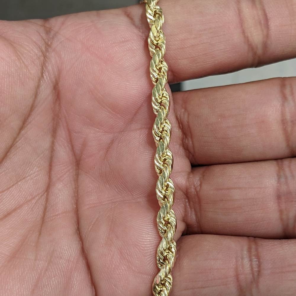 10kt Real Gold Rope Chain - Picture 8 of 10
